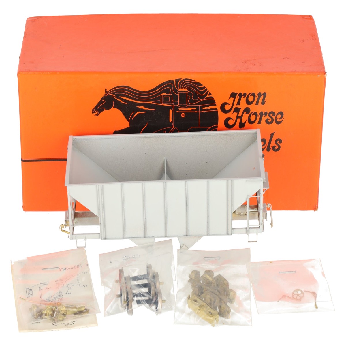 Iron Horse On3 Scale BRASS East Broadtop Ore Hopper Car- Painted/Box