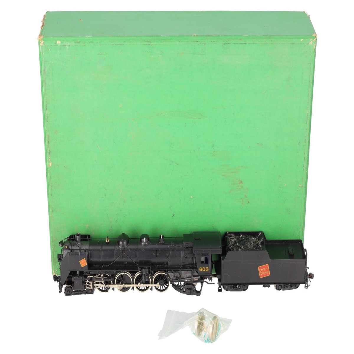 OMI 1458 HO Scale BRASS CV "UIA" 4-8-2 Steam Locomotive & Tender - Custom/Box