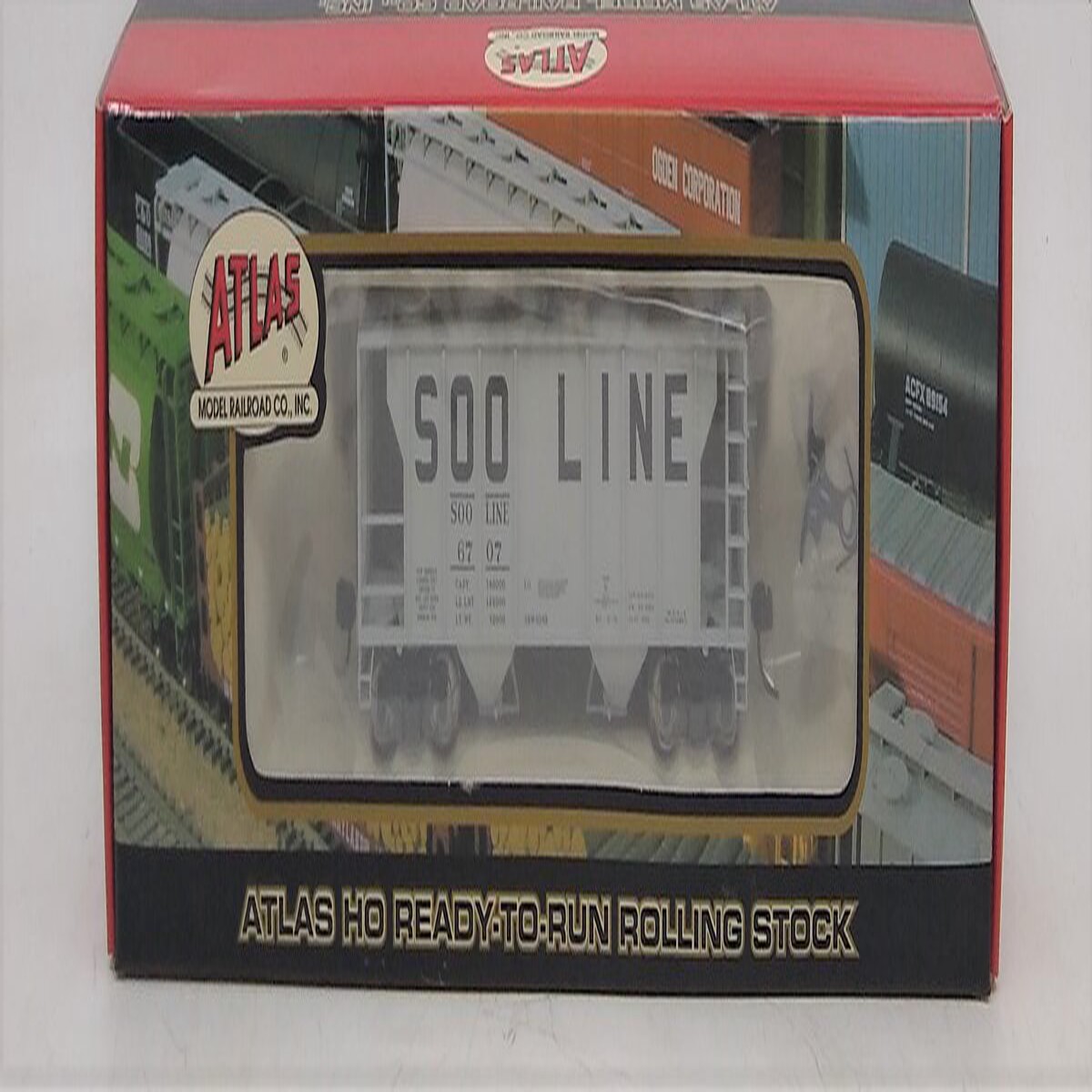Atlas SLHTS-2 HO SOO Line 2-Bay Covered Hopper Car #6707 LN/Box