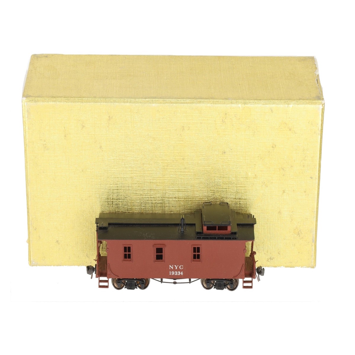 AWE HO BRASS New York Central "19000" Standard Caboose w/"AB" #19334 - Painted/Box