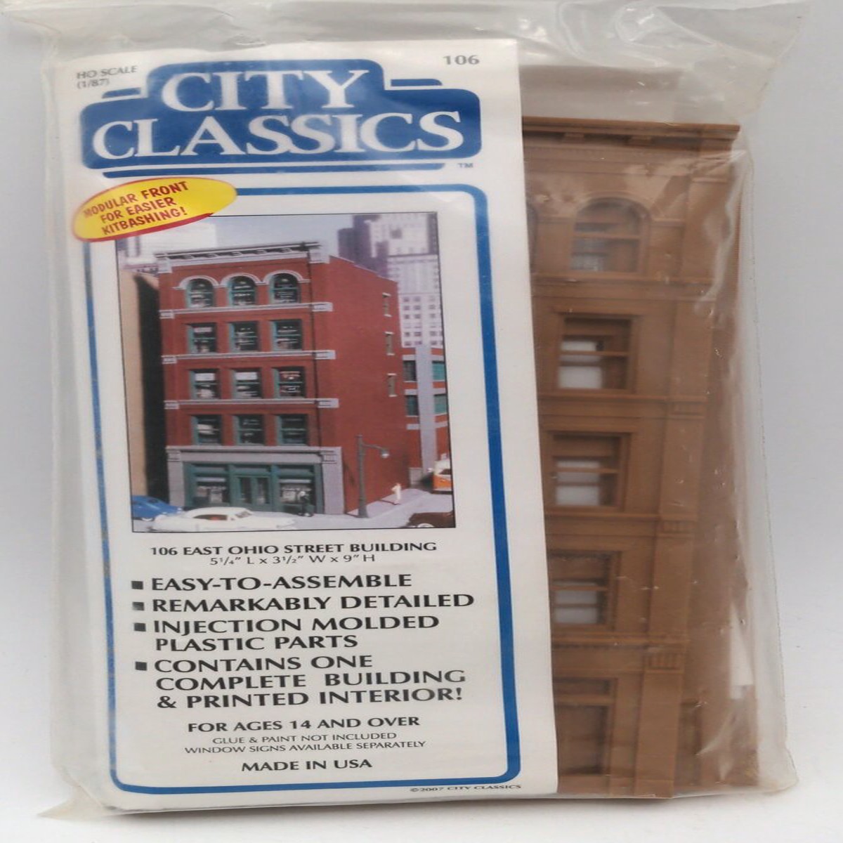 City Classics 106 HO 106 East Ohio Street Retail 5-Story Building Kit