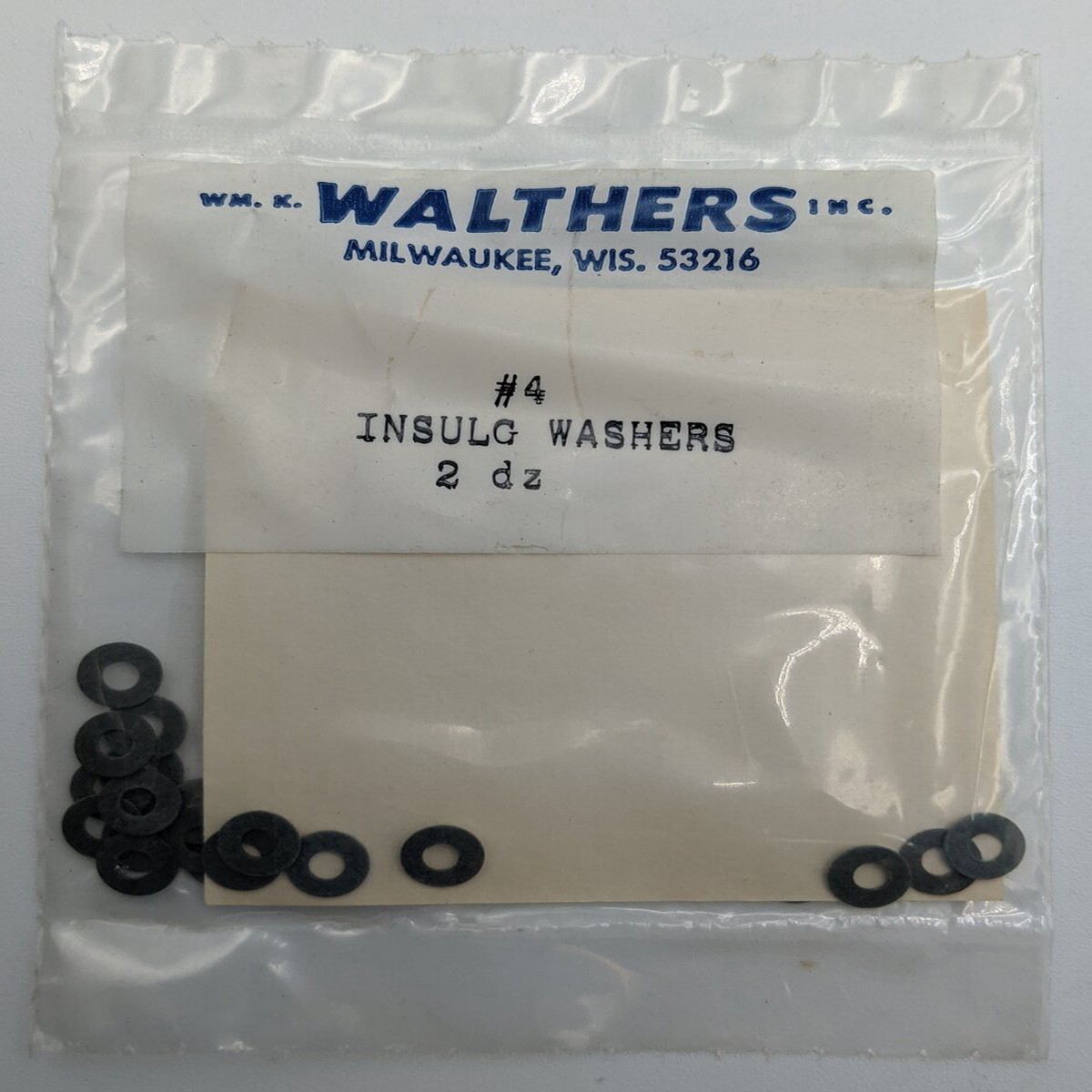 Walthers 4 Insulated Washers 24 Pcs
