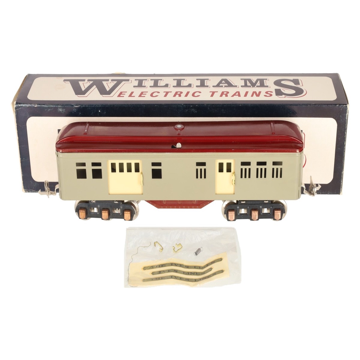 Williams 1696 O Ives Reproduction Tinplate Baggage Car EX