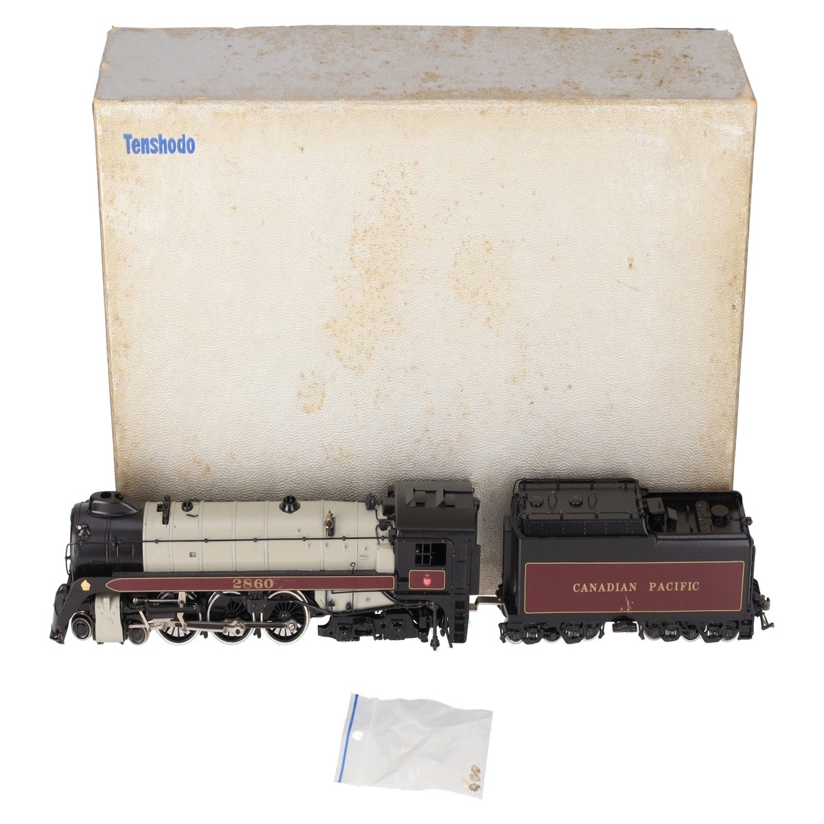 Tenshodo 166 HO BRASS CPR Royal Hudson 4-6-4 Steam Locomotive w/ Tender - F/P EX/Box