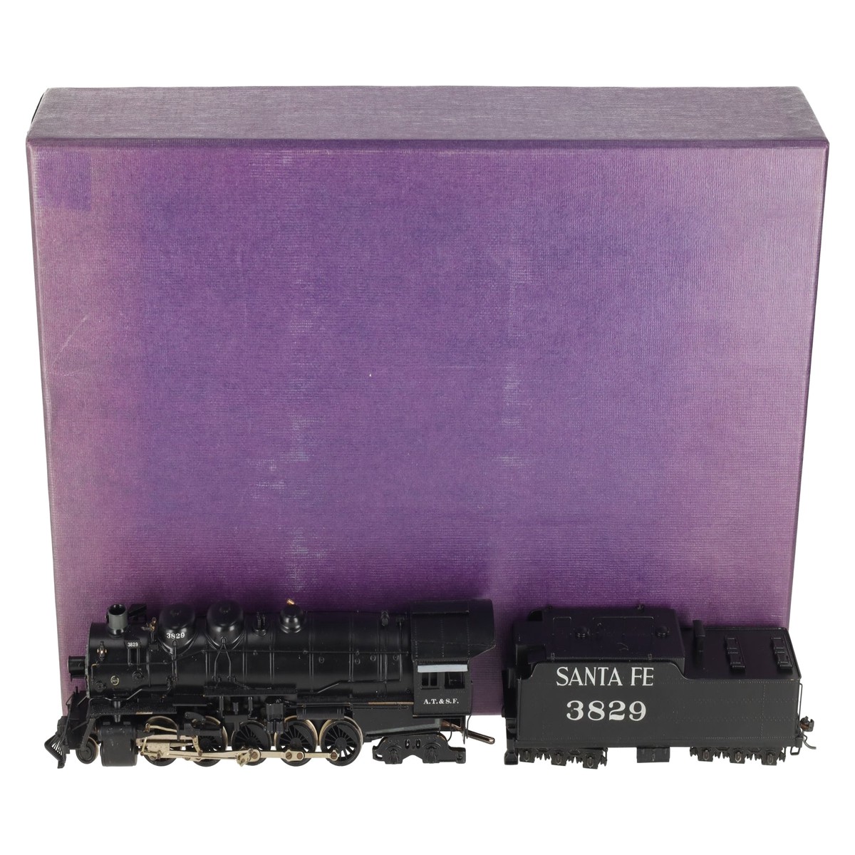 Toby HO Scale BRASS 2-10-4 Atchison Topeka Santa Fe Steam Locomotive #3829