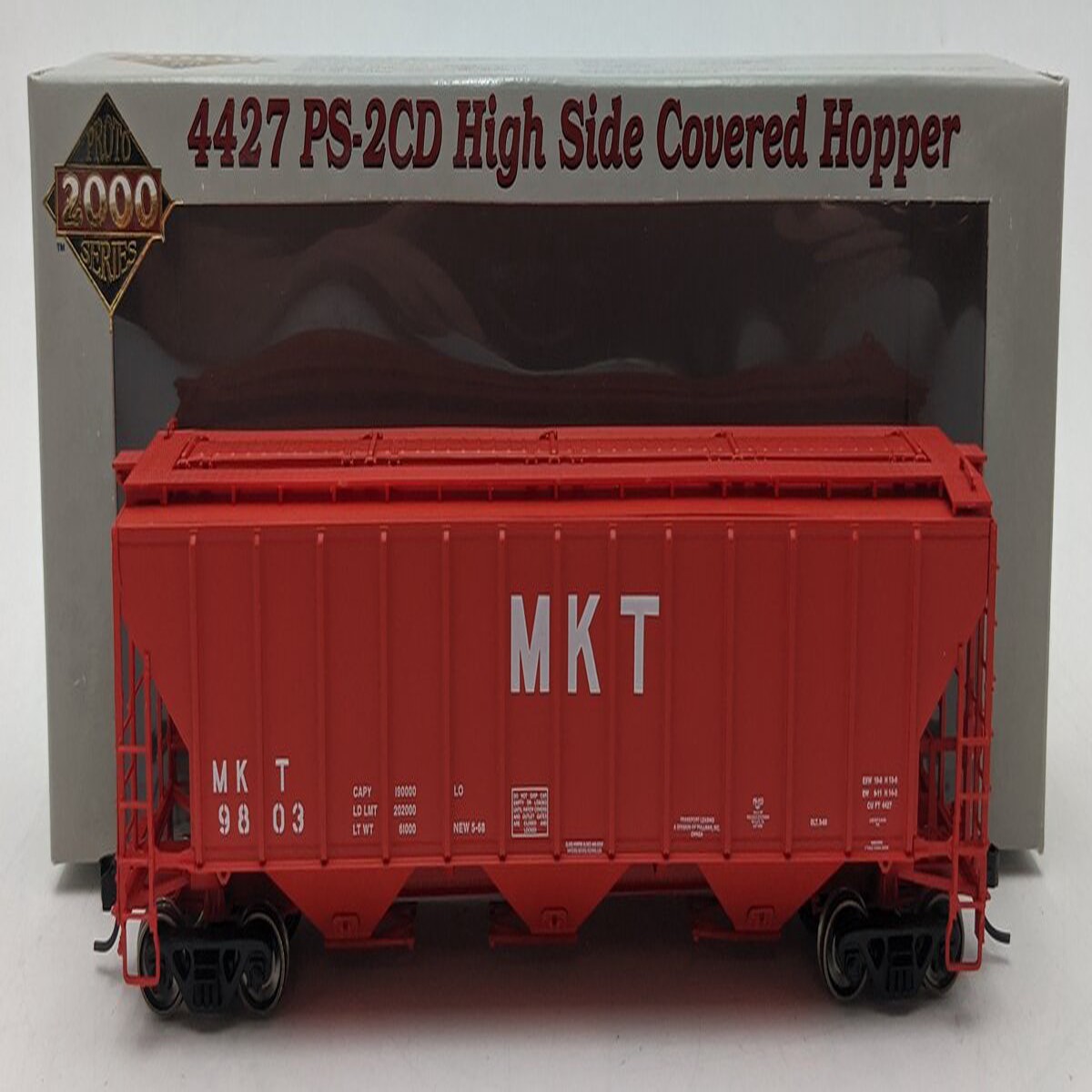 Proto 2000 23385 HO MKT 4427 PS2-CD High Side Covered Hopper #9803 VG/Box