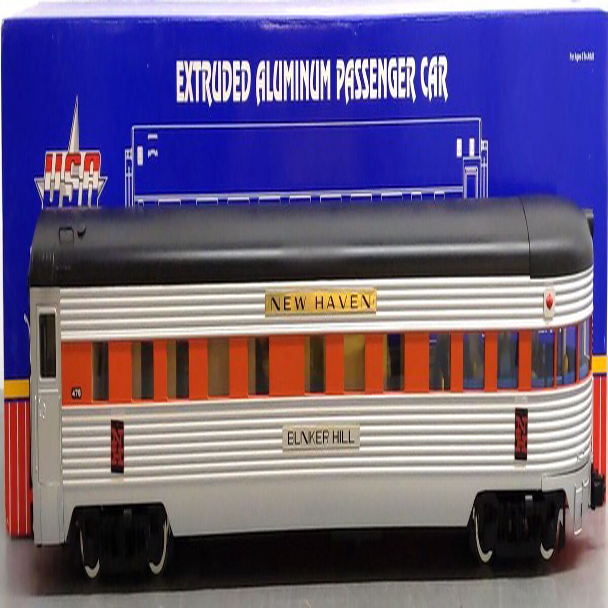 USA Trains R31150 G Scale New Haven Observation Car LN/Box
