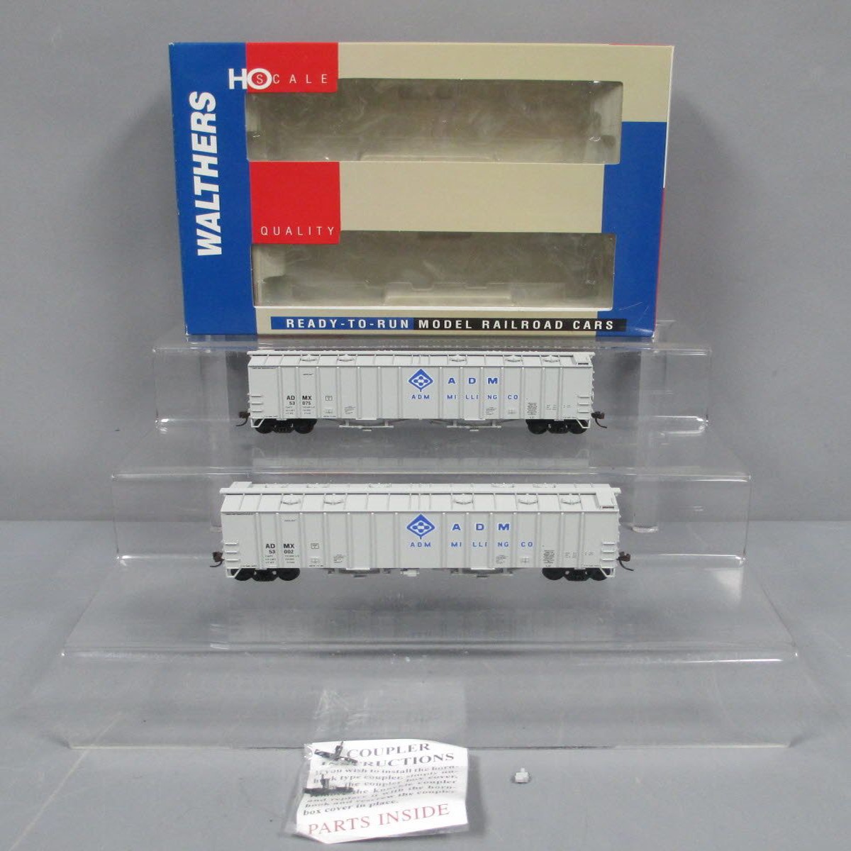 Walthers 932-23688 HO Scale ADM 50' Airslide Covered Hopper (Pack of 2) LN/Box
