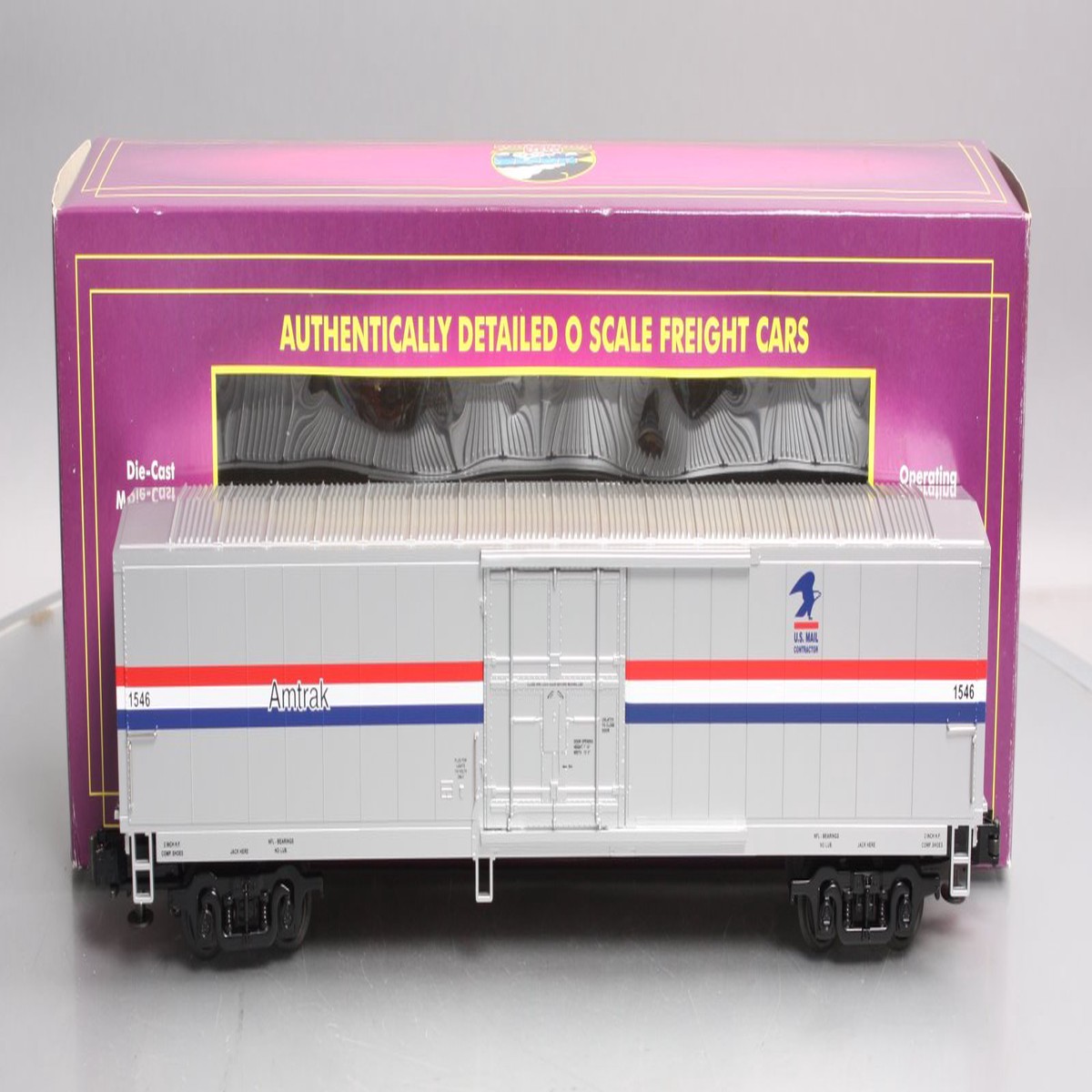 MTH 20-93027 O Gauge Amtrak 61' Mail Boxcar #1546 LN/Box