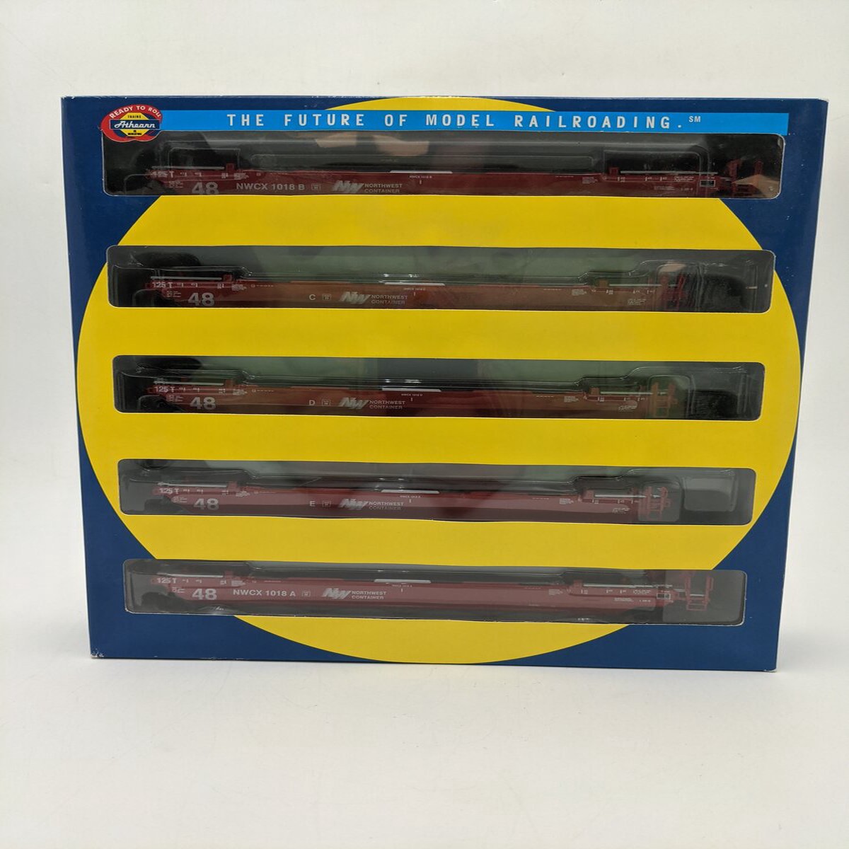 Athearn 92990 HO Scale NWCX Maxi III Well Car (Set Of 3) NIB