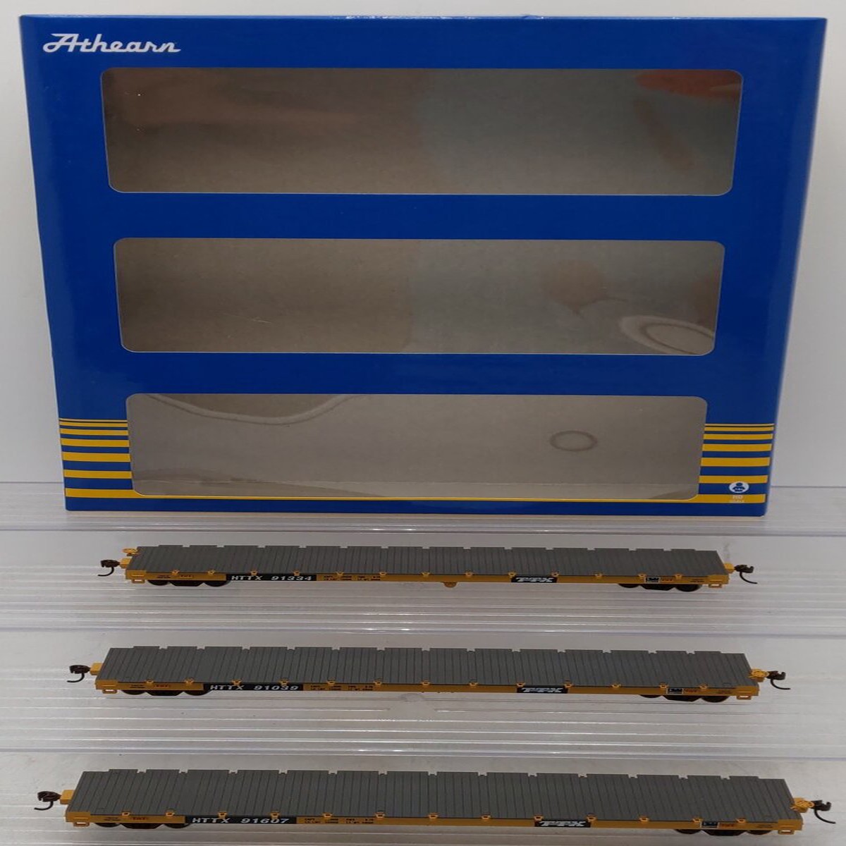 Athearn 98086 HO Scale TTX Corporation Flatcars (Set of 3) LN/Box