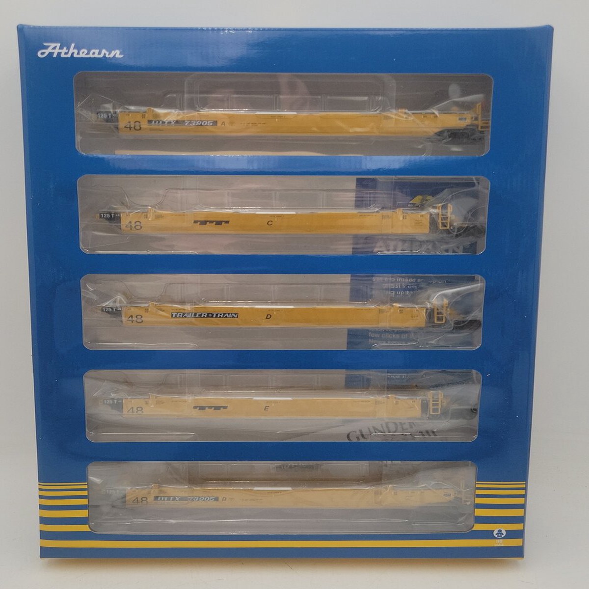 Athearn 98942 HO Maxi-III Well Cars, DTTX #73905 (5) MT/Box