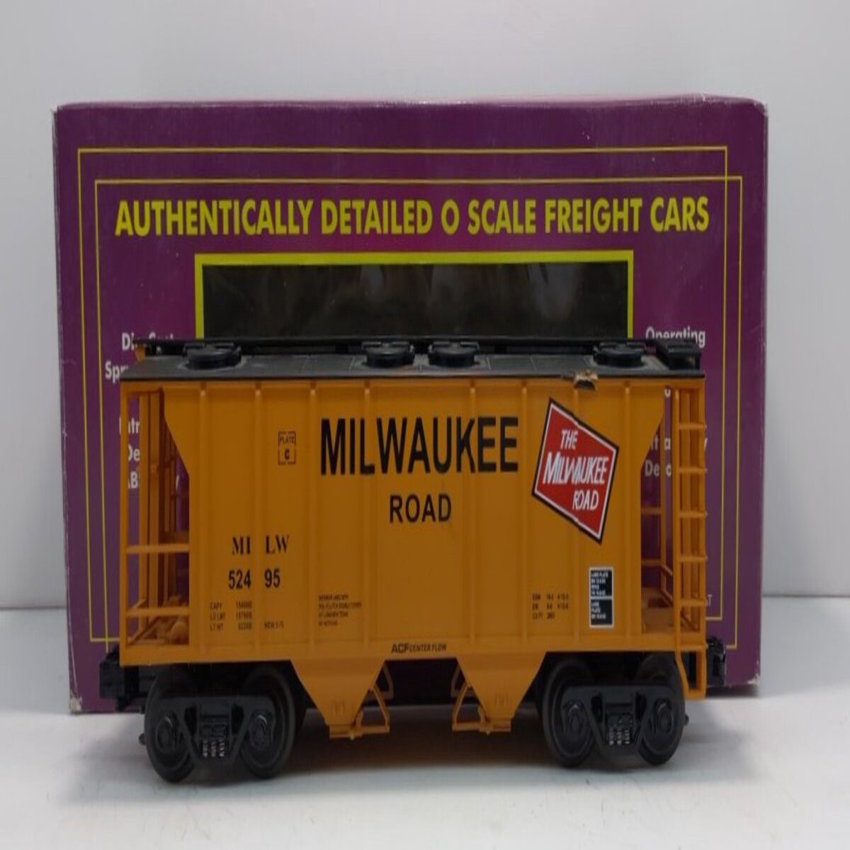 MTH 20-97109 O Gauge Milwaukee Road PS-2 Hopper Car #52495 LN/Box