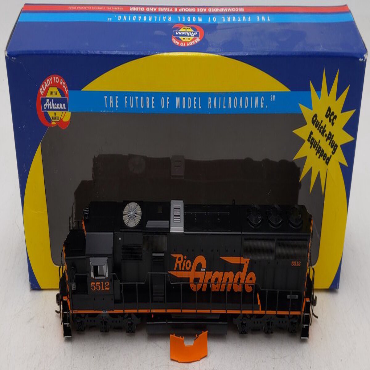 Athearn 8047 HO Scale D&RGW EMD SD50 Diesel Locomotive #5512 EX/Box