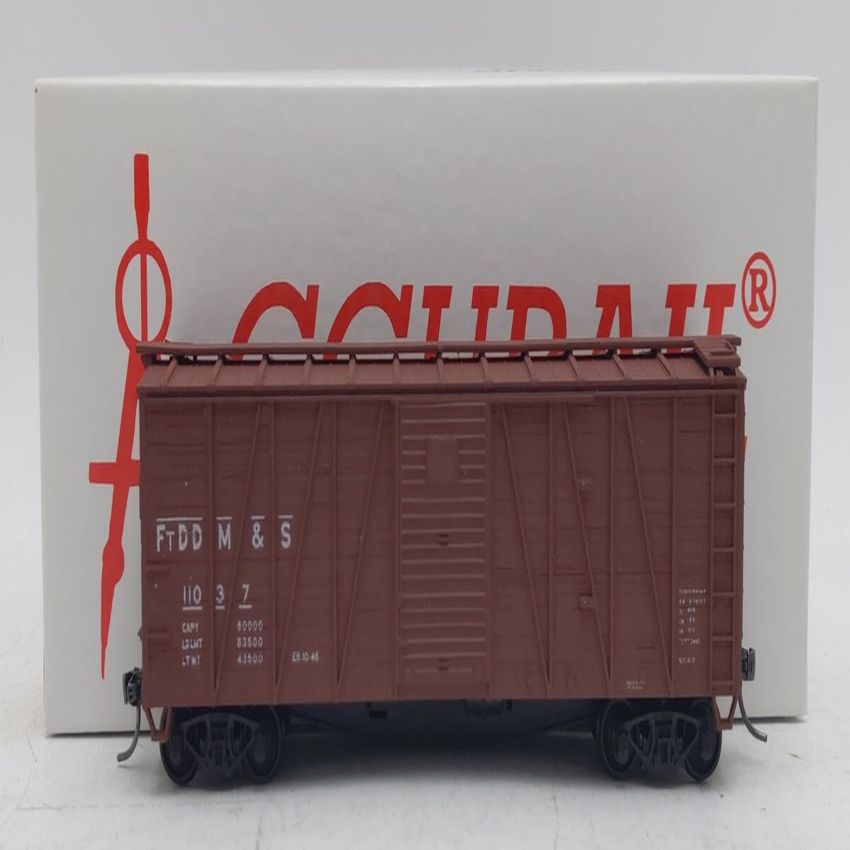 Accurail 4513 HO Fort Dodge Des Moines & Southern 40' Single Sheath Wood Boxcar LN/Box