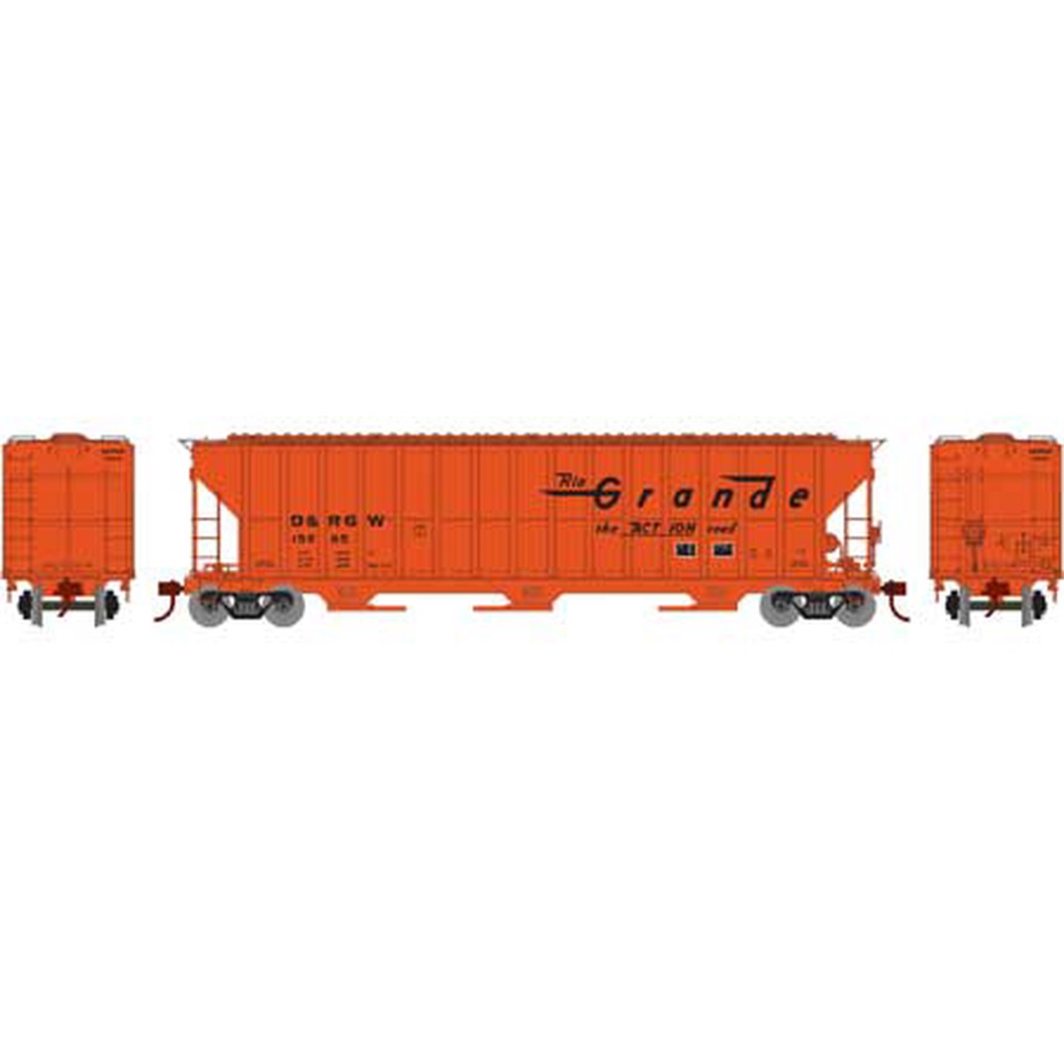 Athearn 81756 HO Denver & Rio Grande Western FMC 4700 Covered Hopper Car #15665 NIB