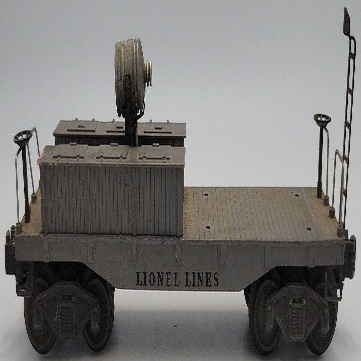 Lionel 2419-2 Diecast Gray Wrecker Caboose Frame w/ Operating Coupler Trucks
