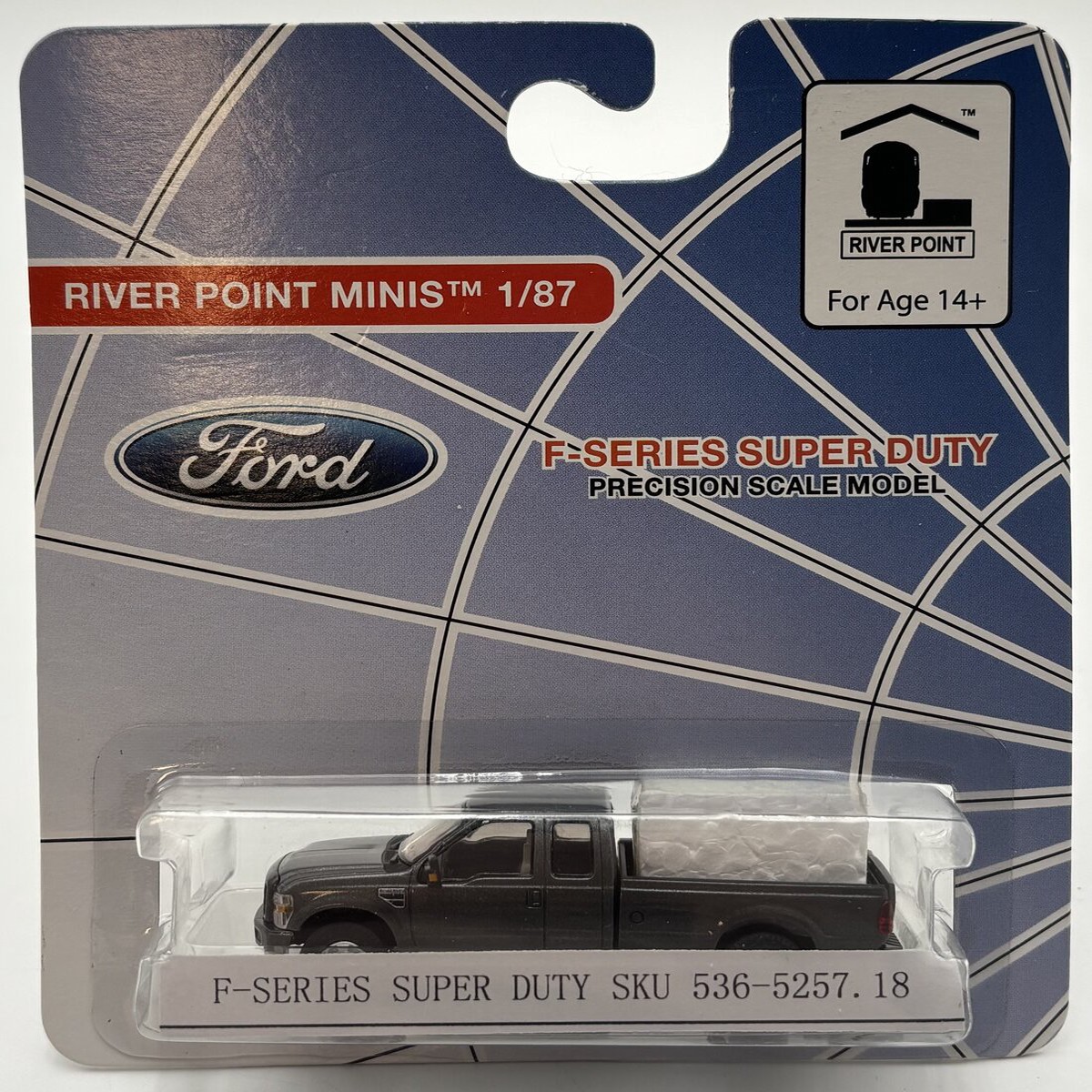 River Point Station 536-5257.18 HO Silver Ford F-Series Super Duty Truck