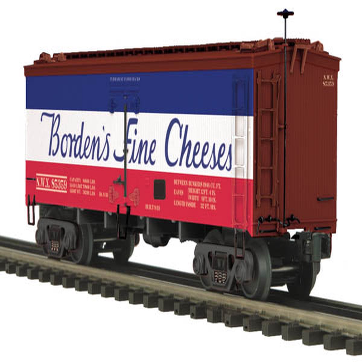 MTH 20-94360 O Borden's 36' Woodsided Reefer Car #85359 LN/Box