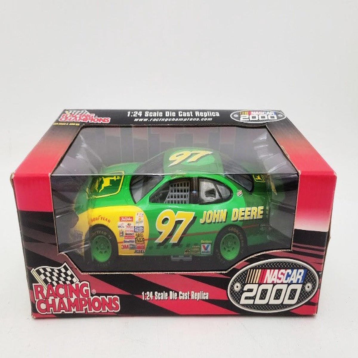 Racing Champions 99150 1:24 Scale John Deere # 97 Diecast Nascar 2000 Driver