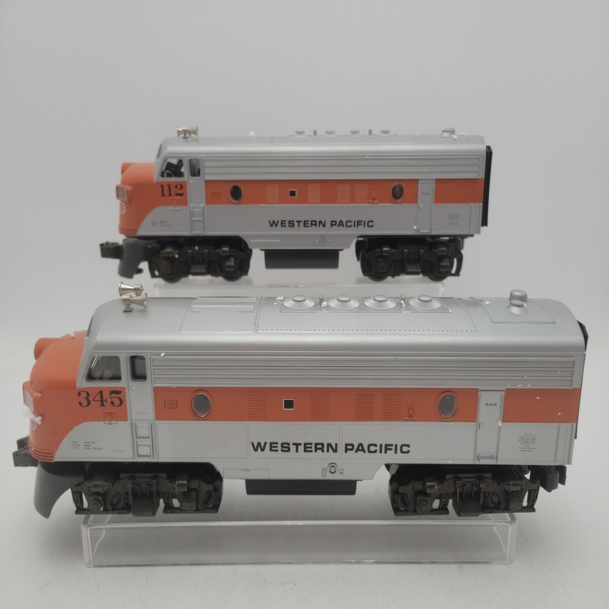 Williams O Gauge CUSTOM Western Pacific AA Diesel Locomotive Set