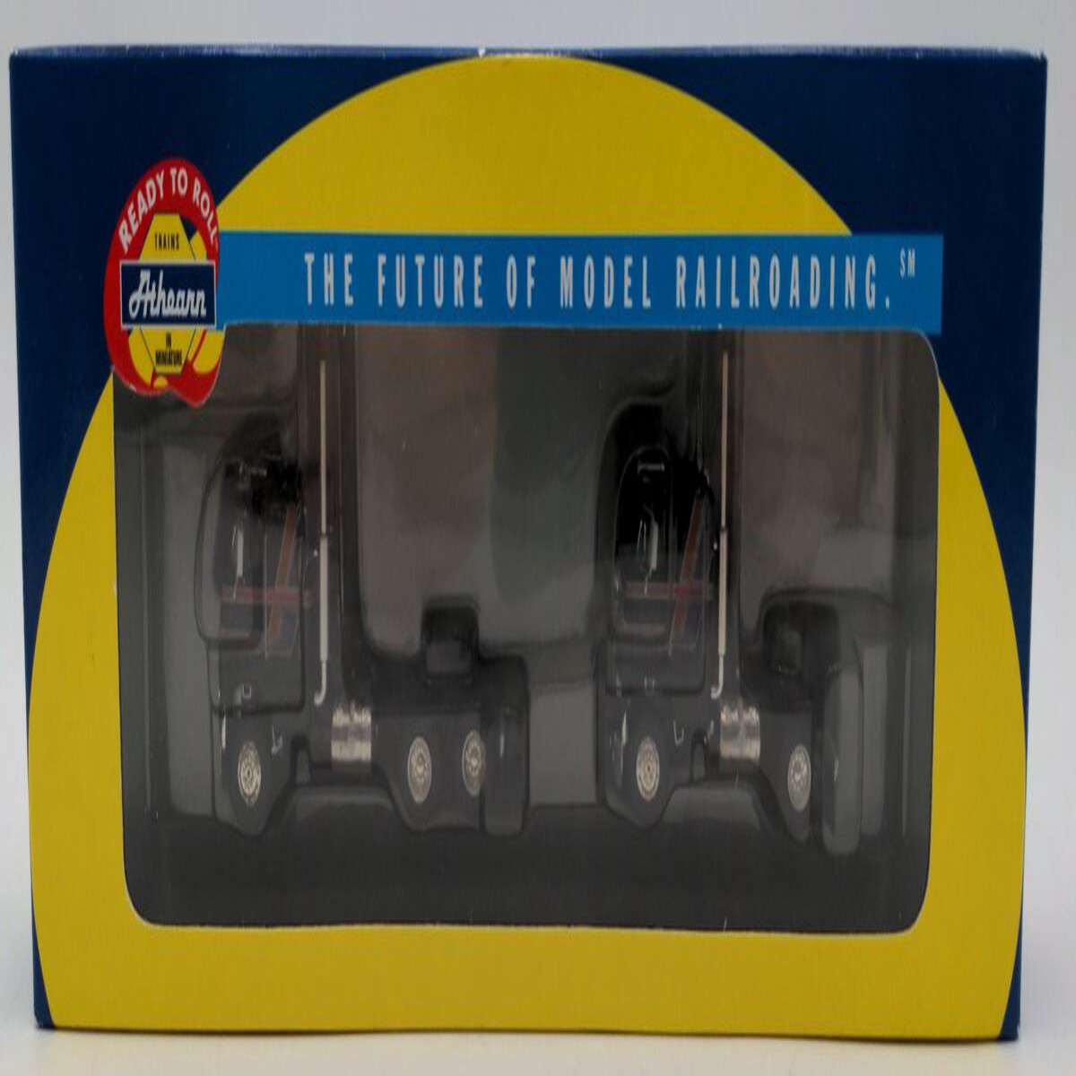 Athearn 91906 HO Scale Blue & Purple Freightliner Semi-Truck 2 Car Set