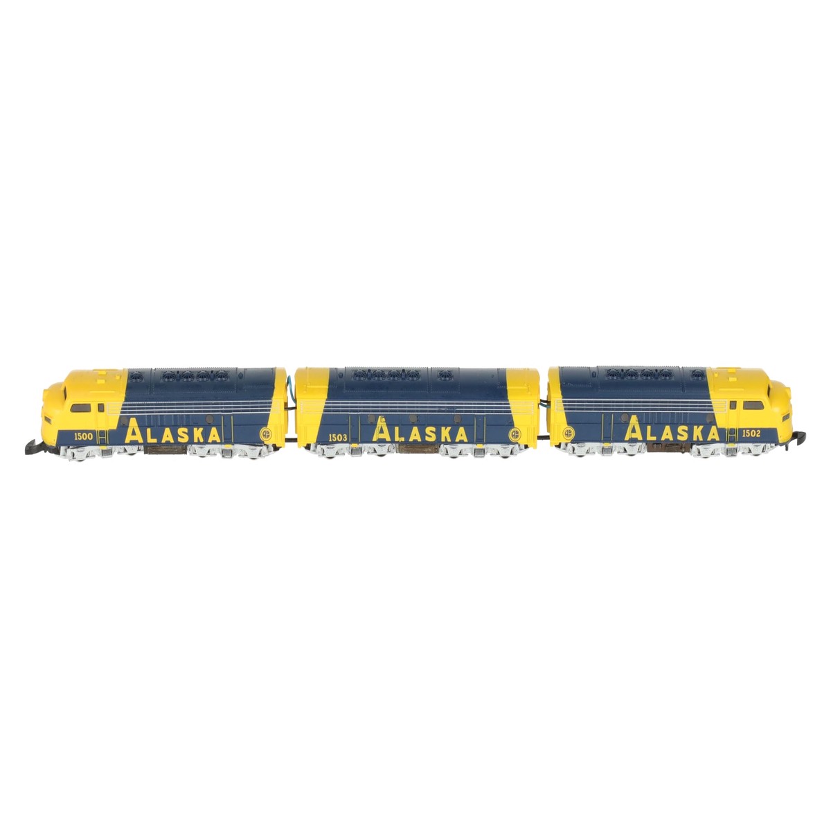 Marklin 8819 Z Scale Alaska Railroad EMD F7 ABA Diesel Locomotive Set EX