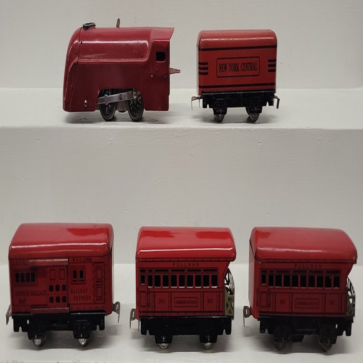 Marx Vintage O Gauge NYC Steam Passenger Set EX