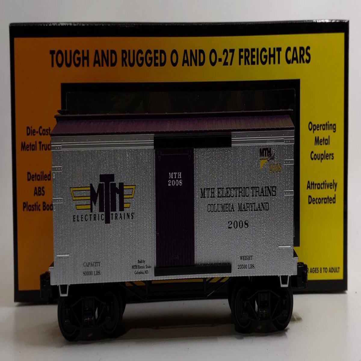 MTH 30-74488 O Gauge MTHRRC-2008 19th Century Boxcar #2008 NIB