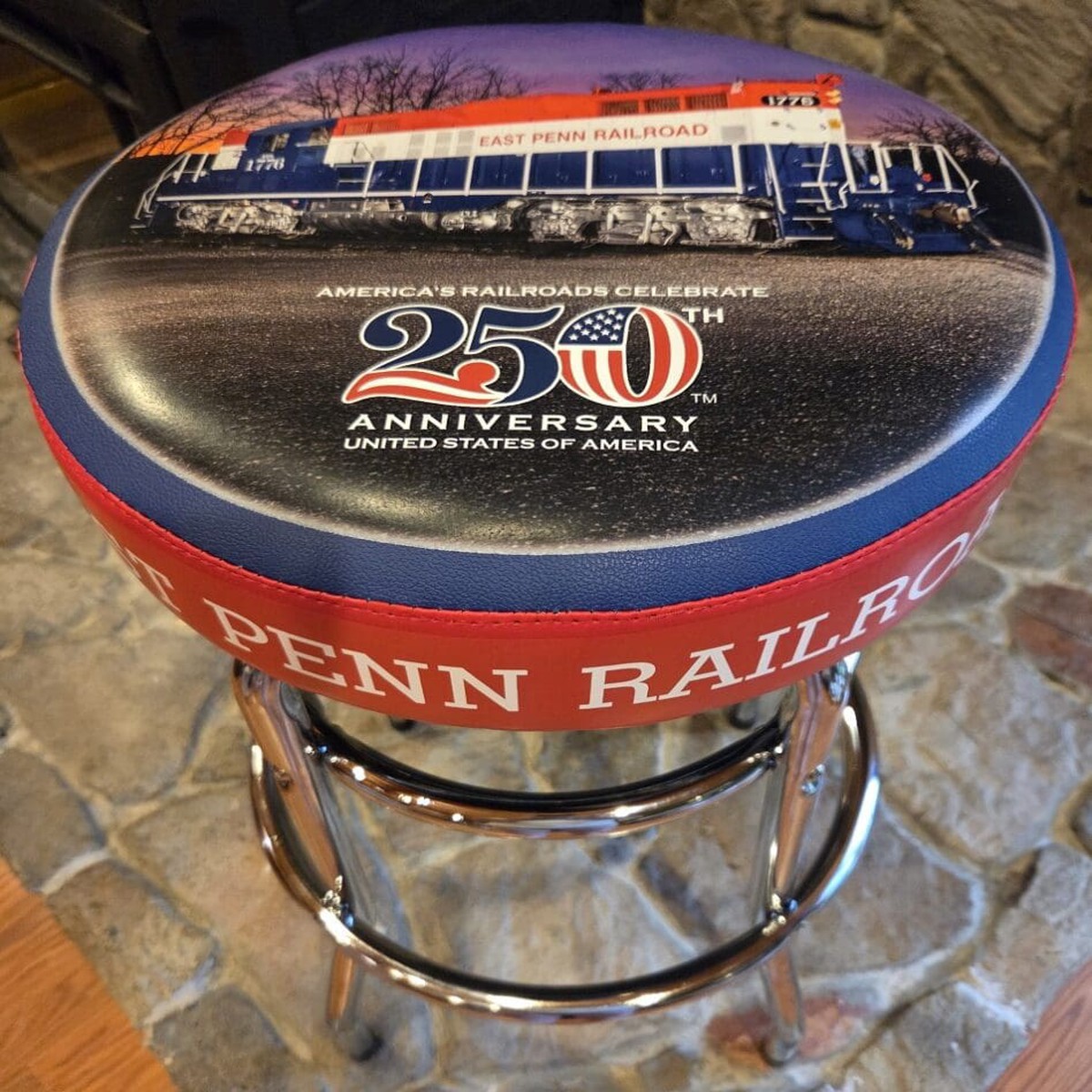 RMT by Design R-099-286-1776 East Penn USA 250th #1776 Bar Stool