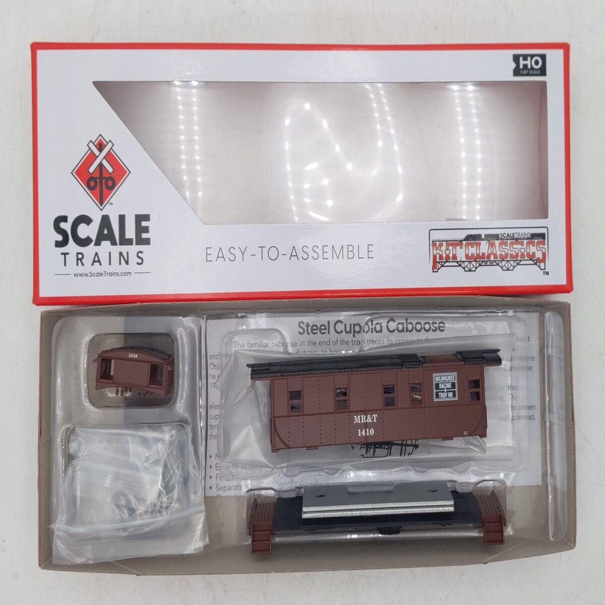 Scale Trains SXT1297 HO Scale MR&T Steel Cupola Caboose #1410 Kit NIB