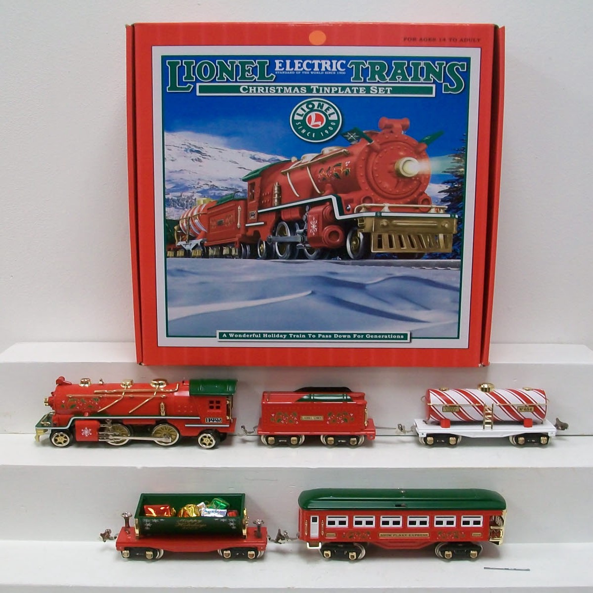 Lionel 6-51012 O Gauge Tinplate Christmas Steam Train Set LN/Box