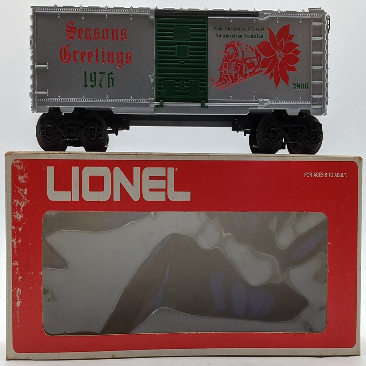 Lionel 6-7806 O Gauge 1976 Seasons Greetings Boxcar VG/Box