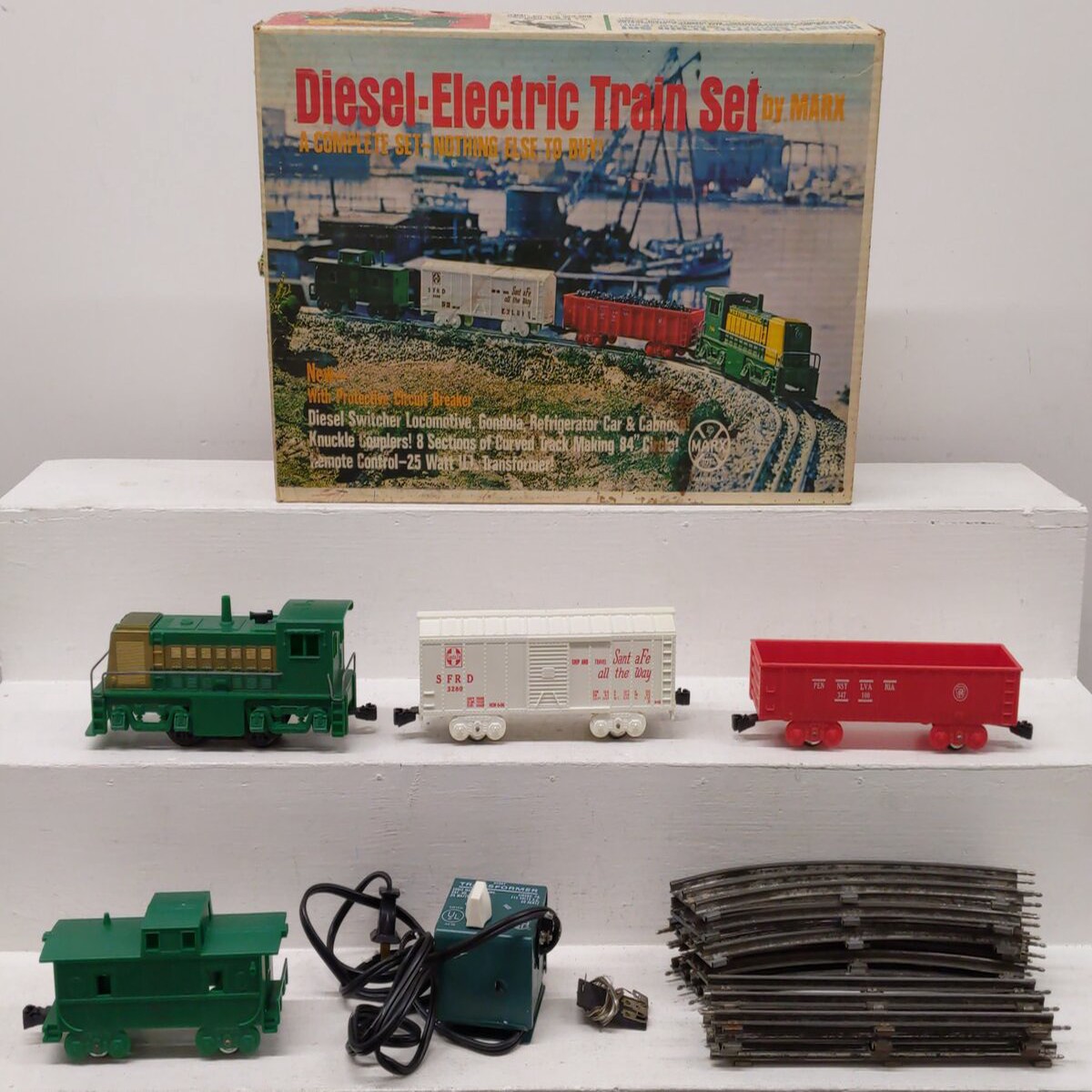 Marx 7215 Vintage O Diesel-Electric Train Set VG/Box