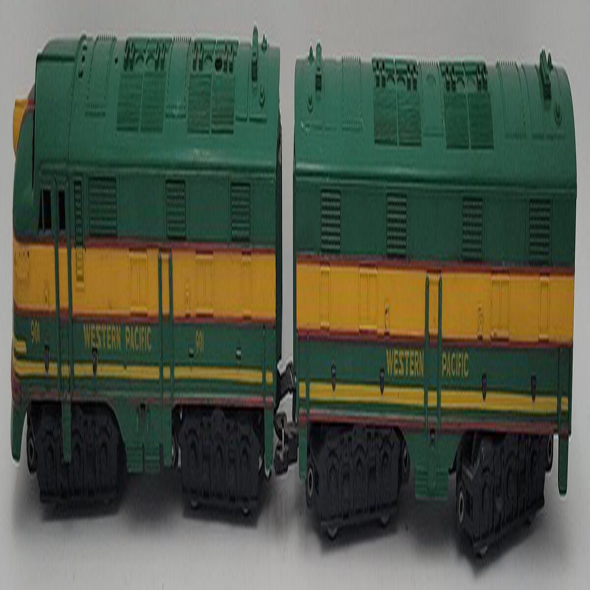 Marx 901 Vintage O Gauge Western Pacific F3 AB Diesel Locomotive Set VG