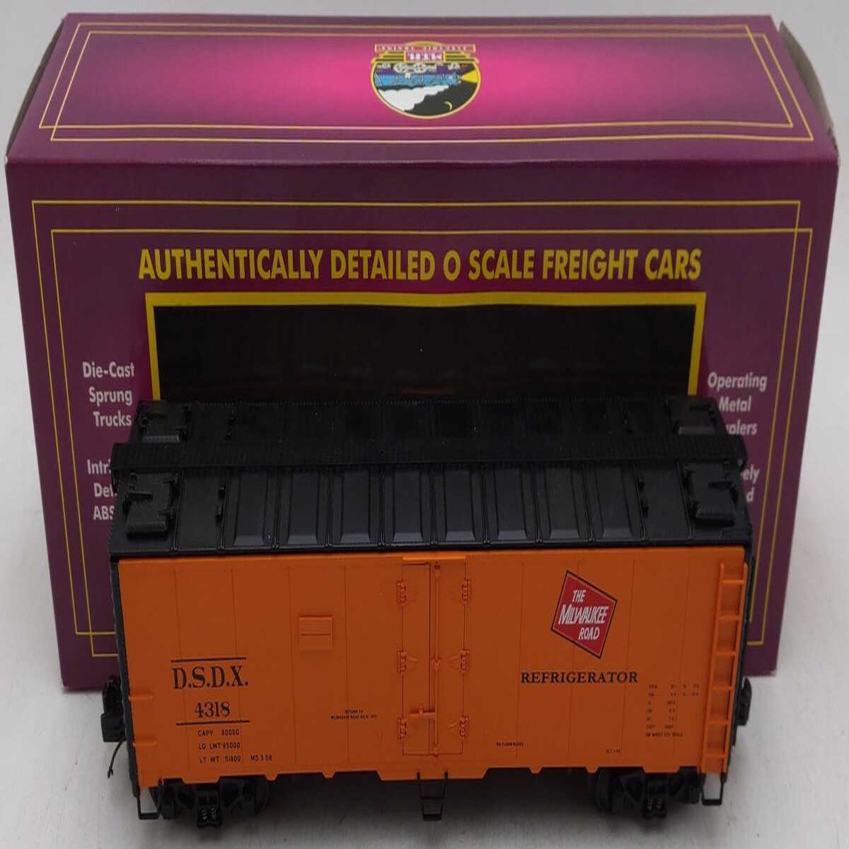 MTH 20-90242D Milwaukee Road 40' Steel Sided Reefer #4318 EX/Box
