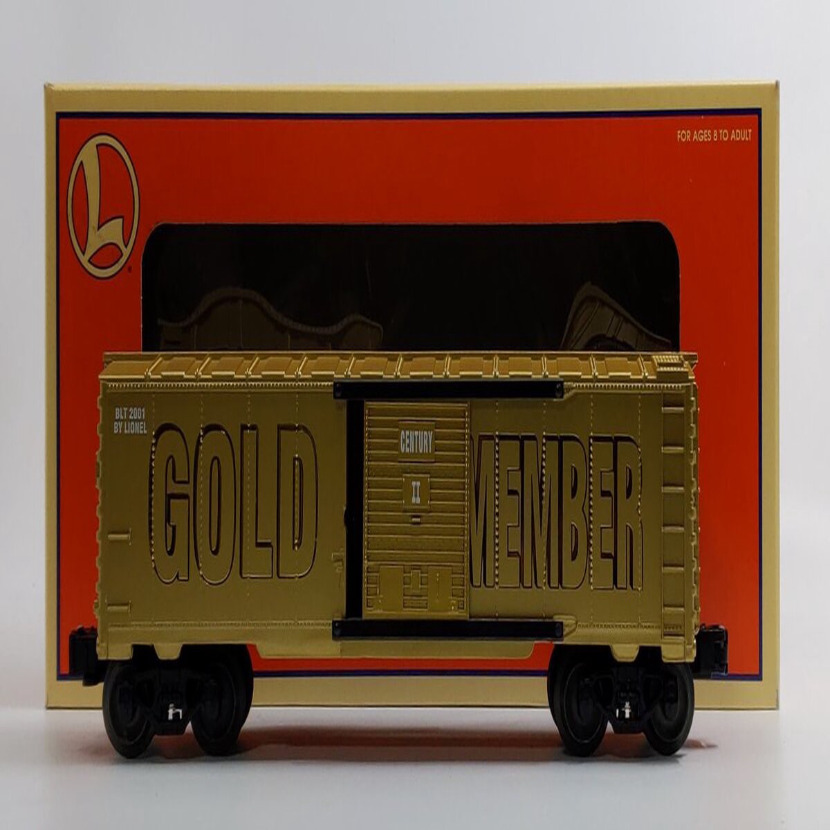 Lionel 6-39218 O Gauge Lionel Century Club II Gold Boxcar NIB