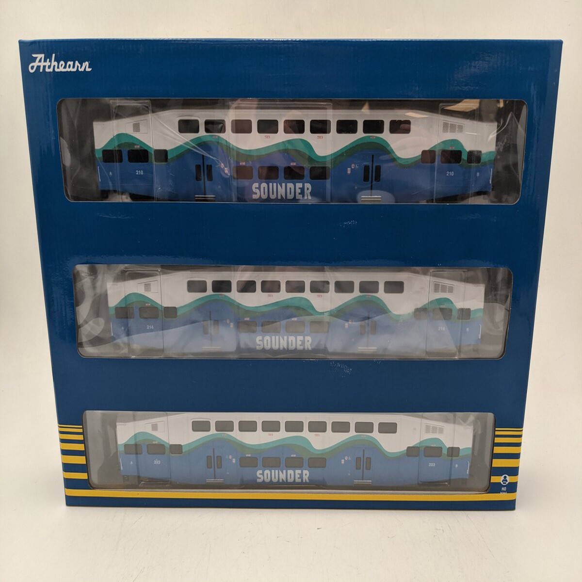 Athearn ATH29711 HO Sounder Bombardier Coach Car 210, 214, 223 ( Set Of 3) NIB