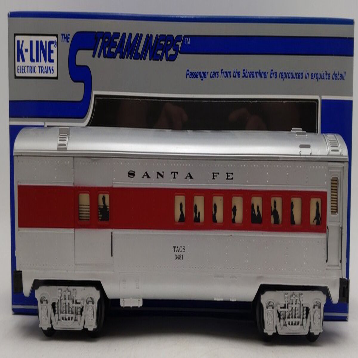 K-Line K4530-3481 O Santa Fe "Taos" 12.5" Streamliner Baggage Car #3481 EX/Box