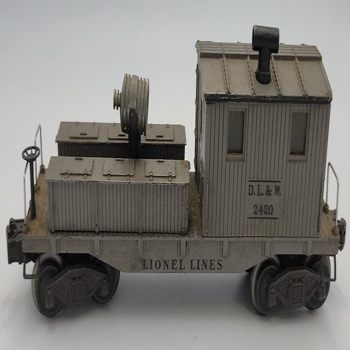 Lionel 2420-3 Diecast D.L. & W. Work Caboose w/ Cab, Tool Boxes & Spotlight