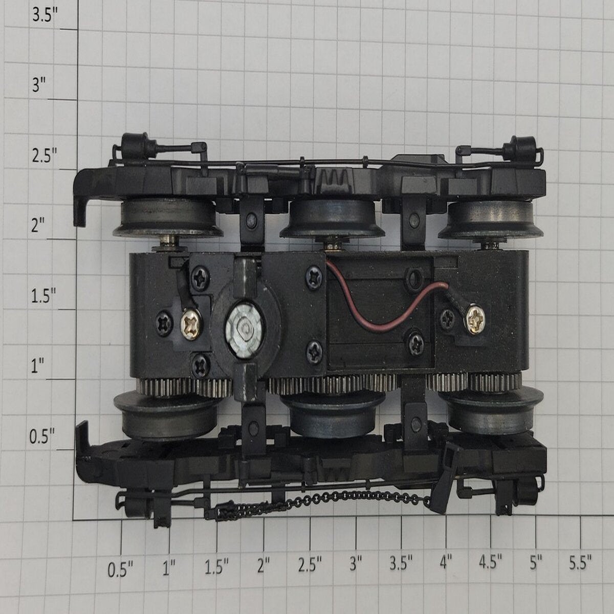 Lionel 28347-773 O Gauge Diecast ES44AC 6-Wheel Flat Black Rear Powered Truck