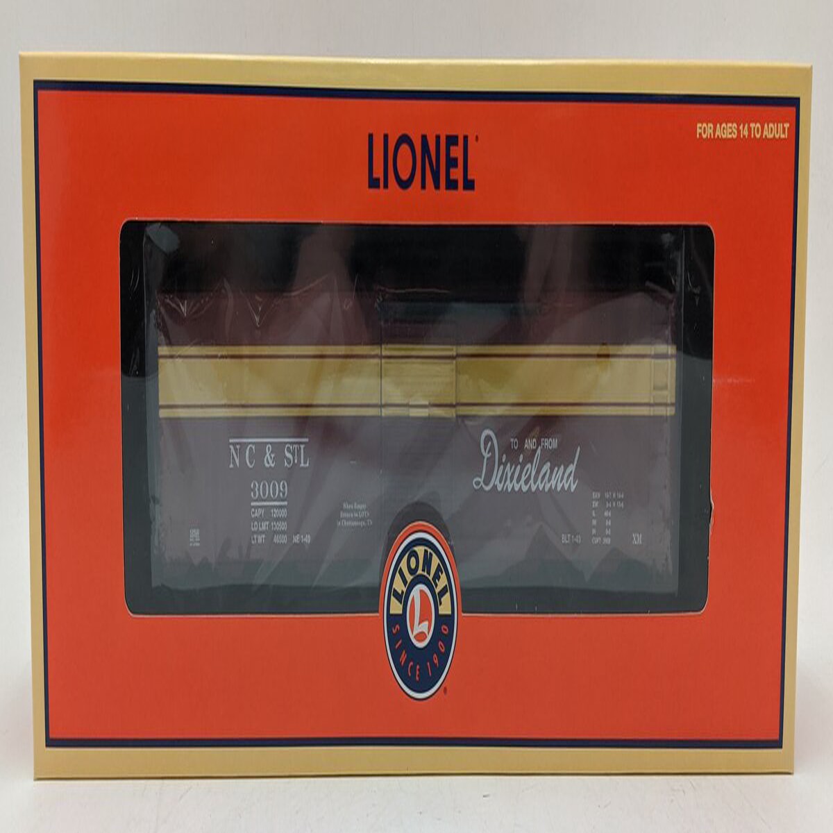 Lionel 6-52550 O Gauge LOTS 2009 NC & St.L Boxcar NIB