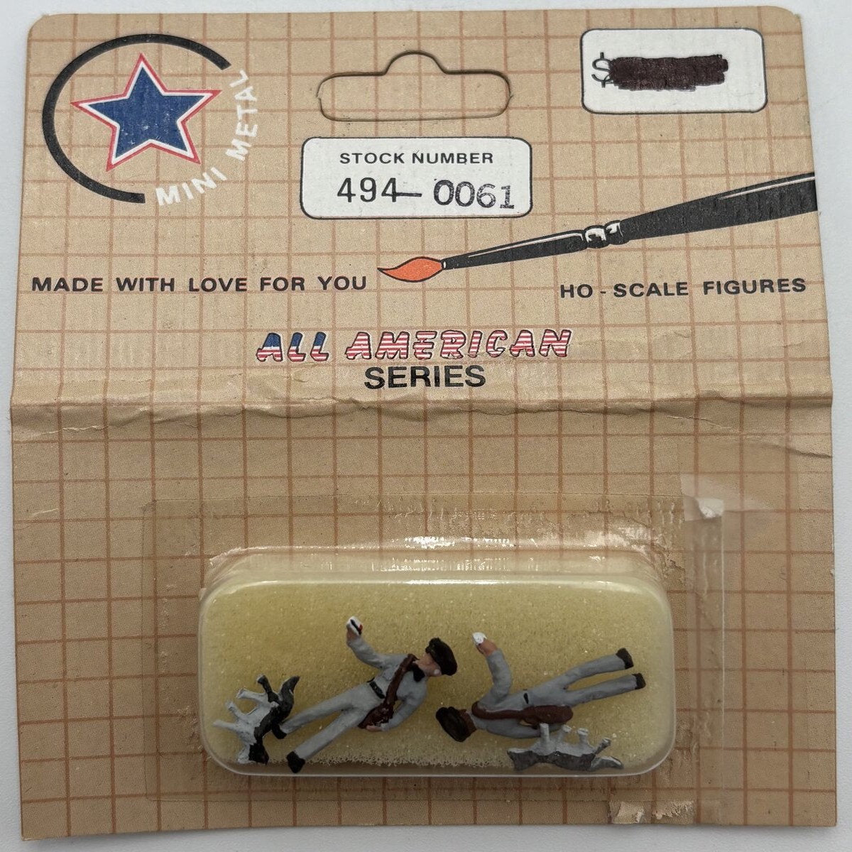 Mini Metal 494-0061 HO Railway Workers With Dog Figures