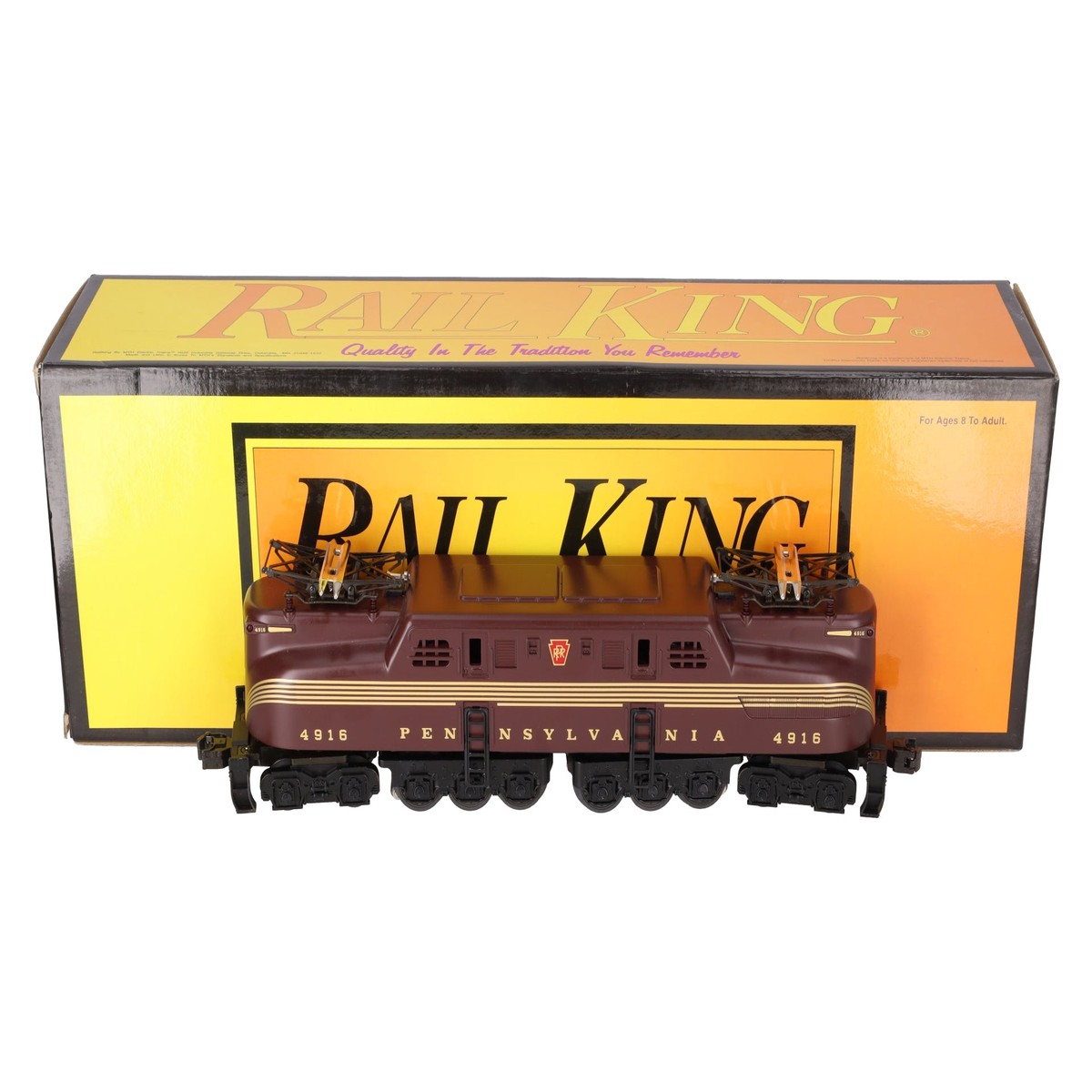 MTH 30-2507 O Gauge Pennsylvania GG-1 Electric Locomotive w/Horn #4916 LN/Box