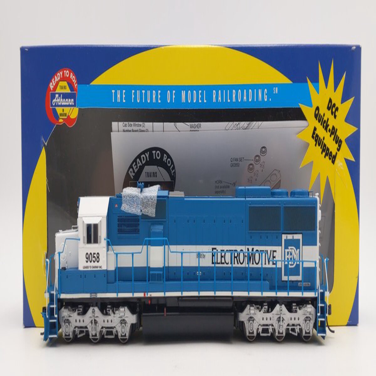 Athearn 91663 HO Scale Electromotive SD-60 Oakway Diesel Locomotive #9058 LN/Box
