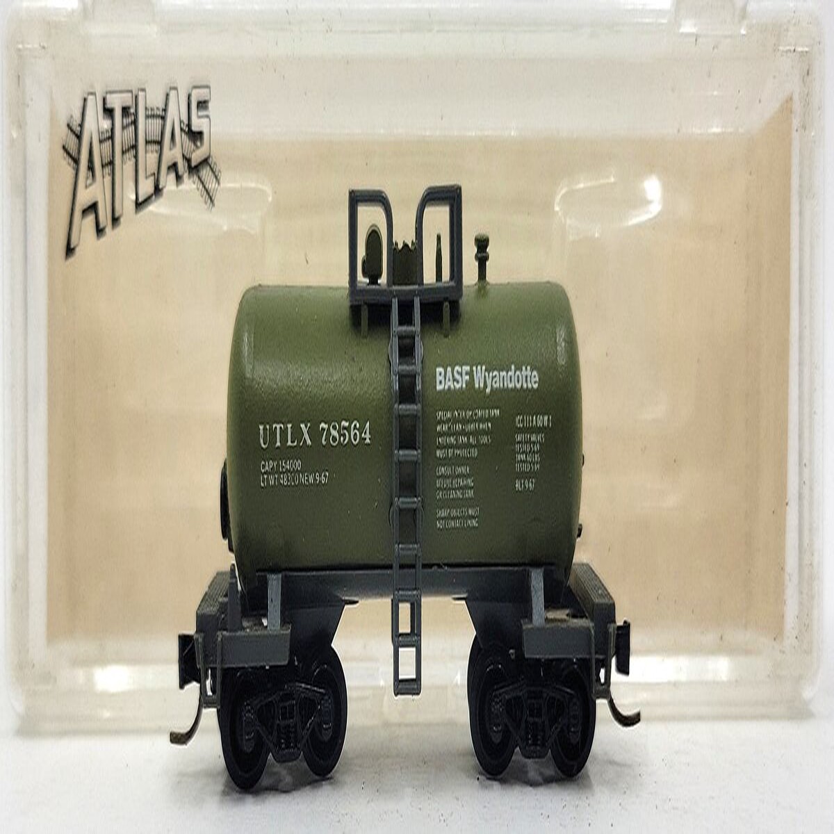 Atlas 3231 N Scale Wyandotte "Beercan" Tank #78564 LN/Box