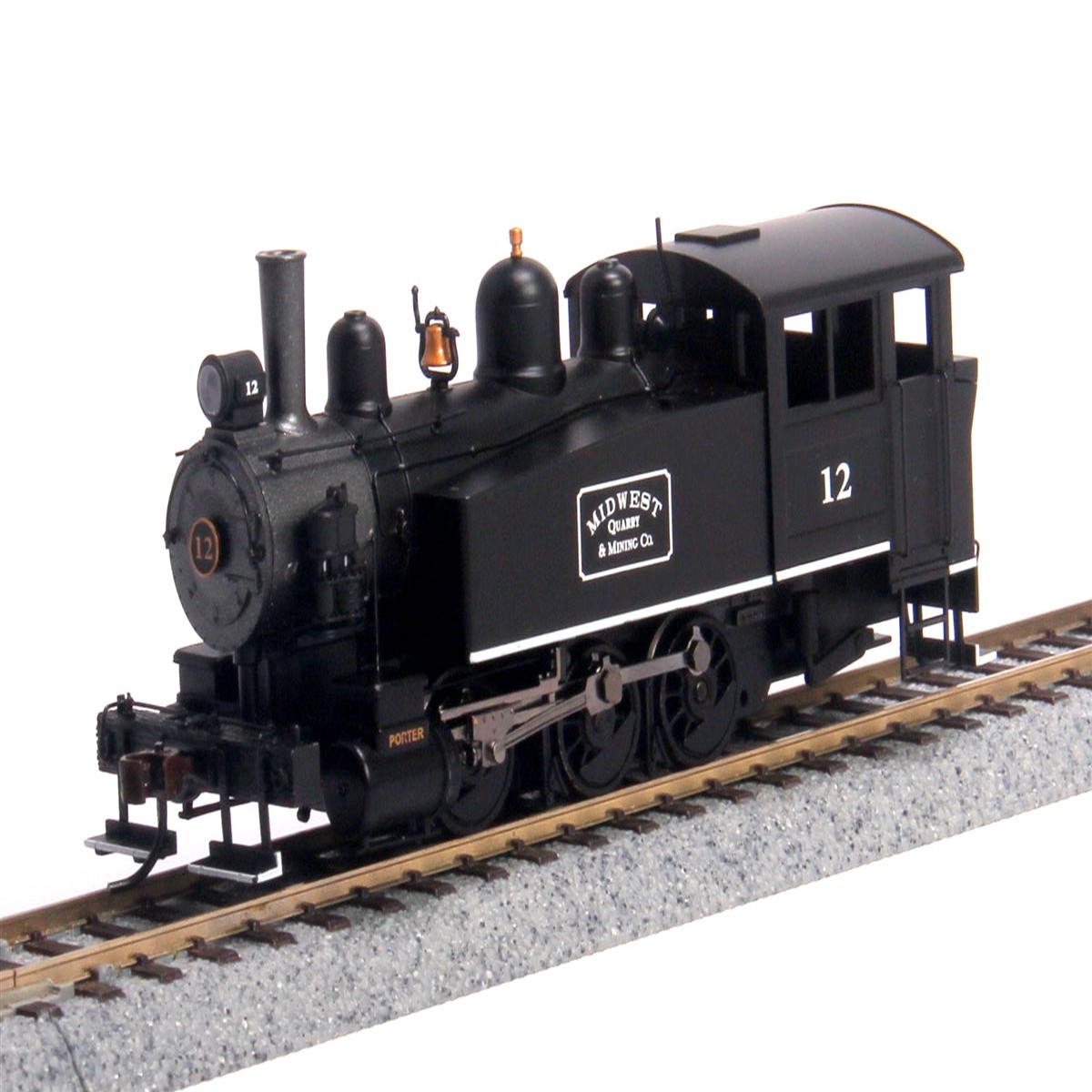 Bachmann 52103 HO Midwest Porter 0-6-0T Side Tank Steam Locomotive w/DCC #12 LN/Box