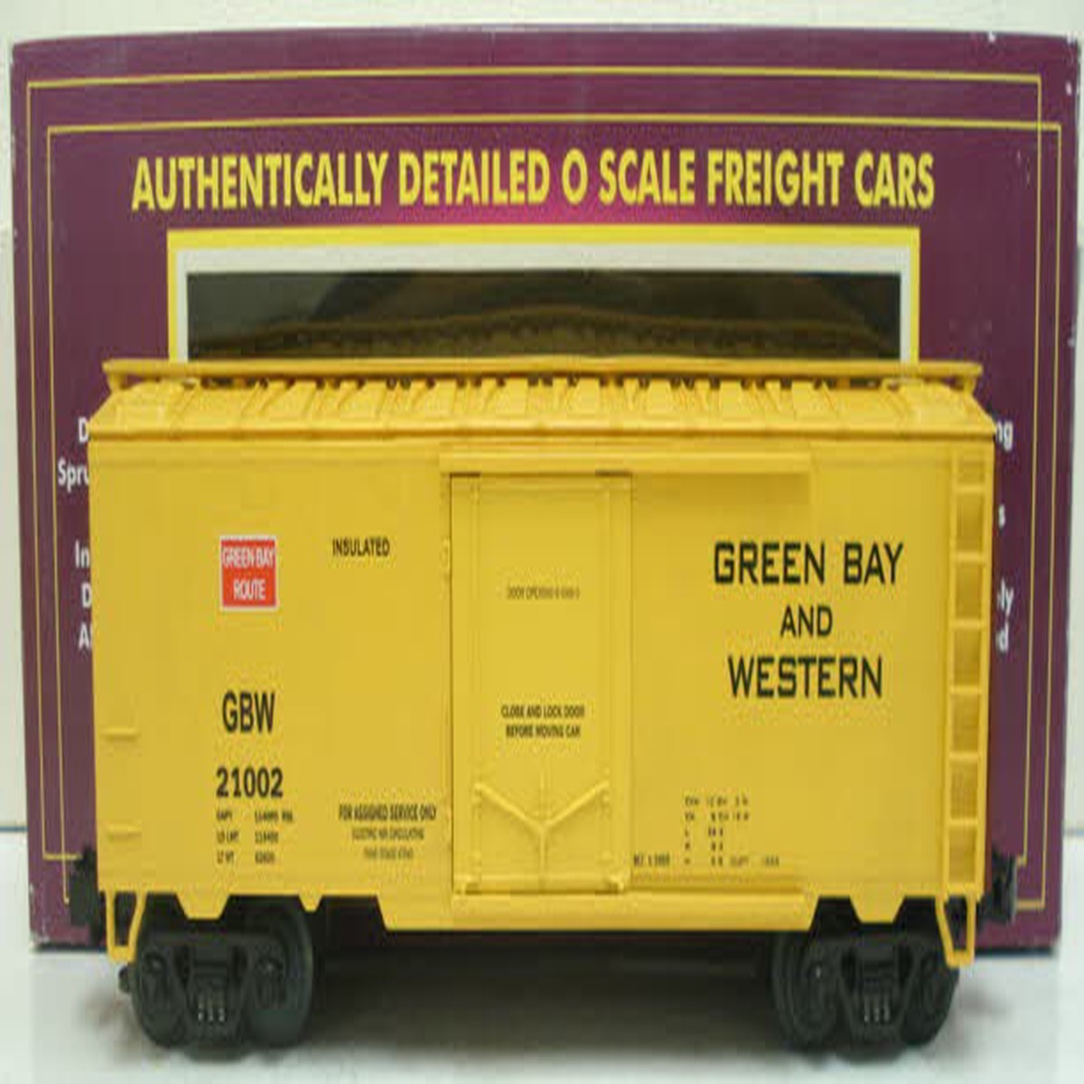MTH 20-94006 O Gauge Green Bay & Western Route Reefer Car #21002 LN/Box