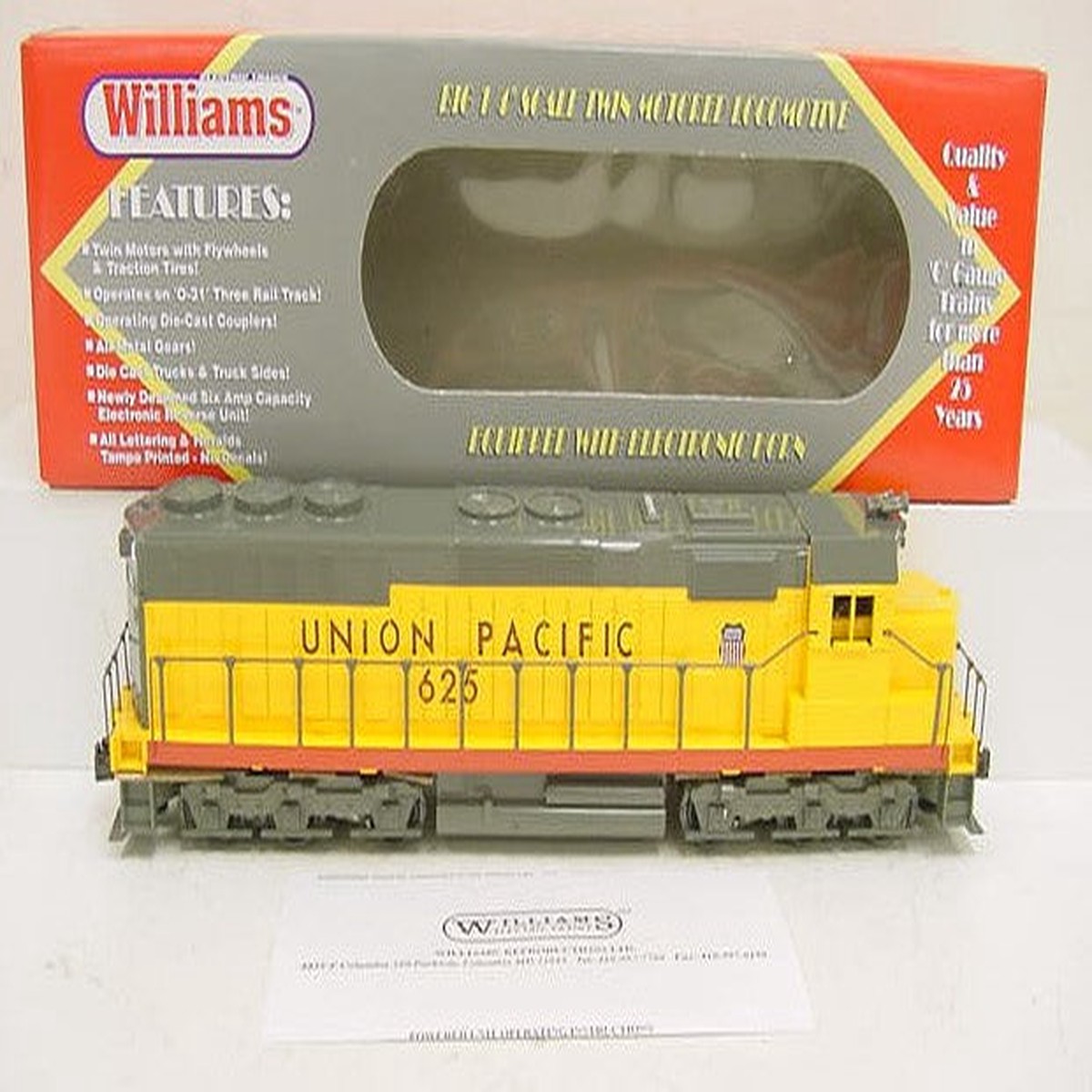 Williams 99625 Union Pacific SD45 Diesel Locomotive LN/Box