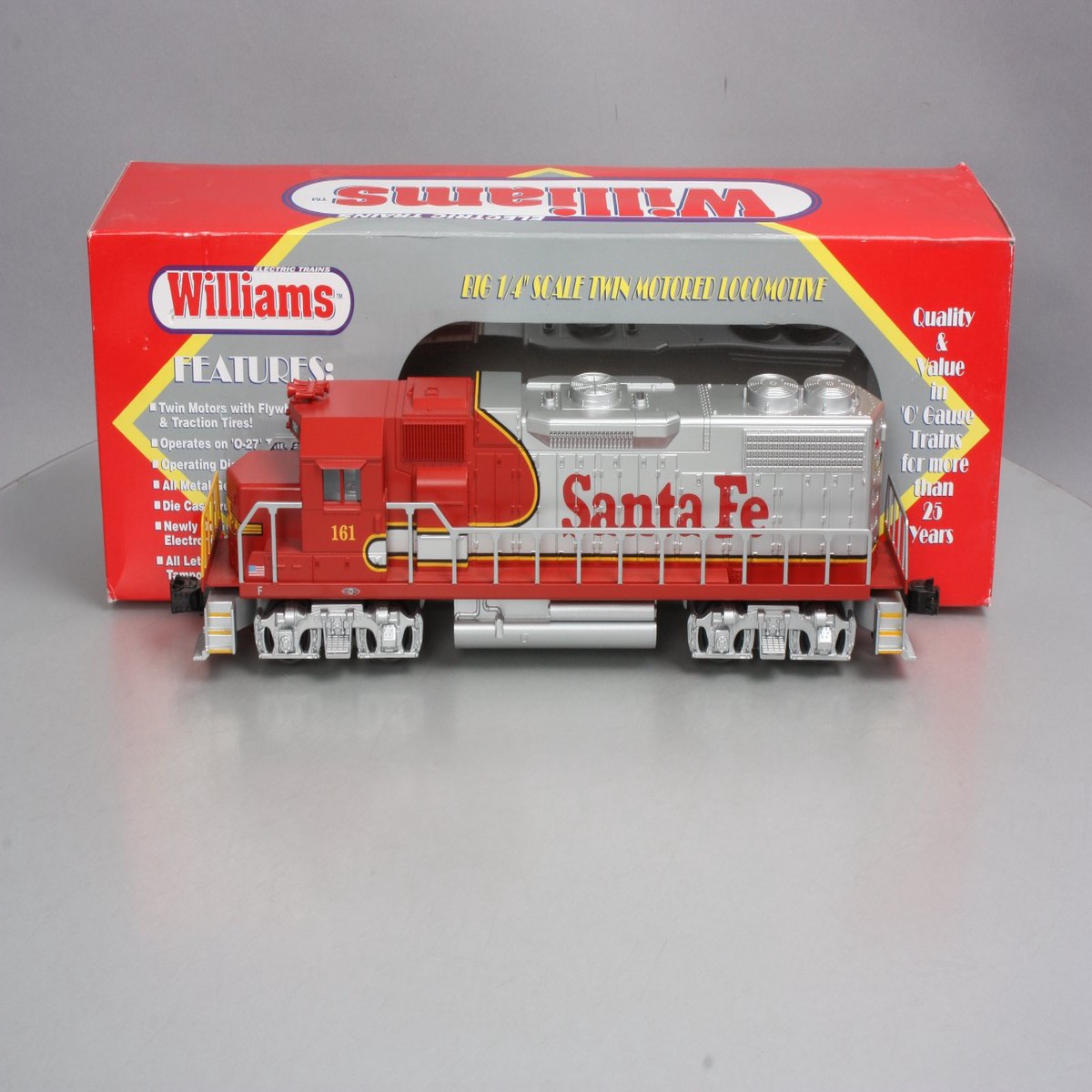 Williams GP38-210 Santa Fe GP-38 Diesel Locomotive #161 LN/Box